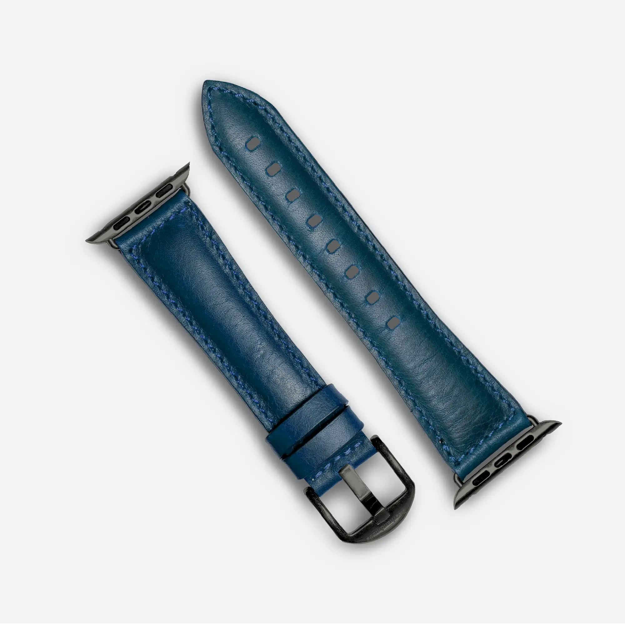 Lapis Color Full Grain Leather Apple Watch Strap
