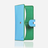 Handmade Leather Long Wallet for Women – RFID Protected Travel Wallet
