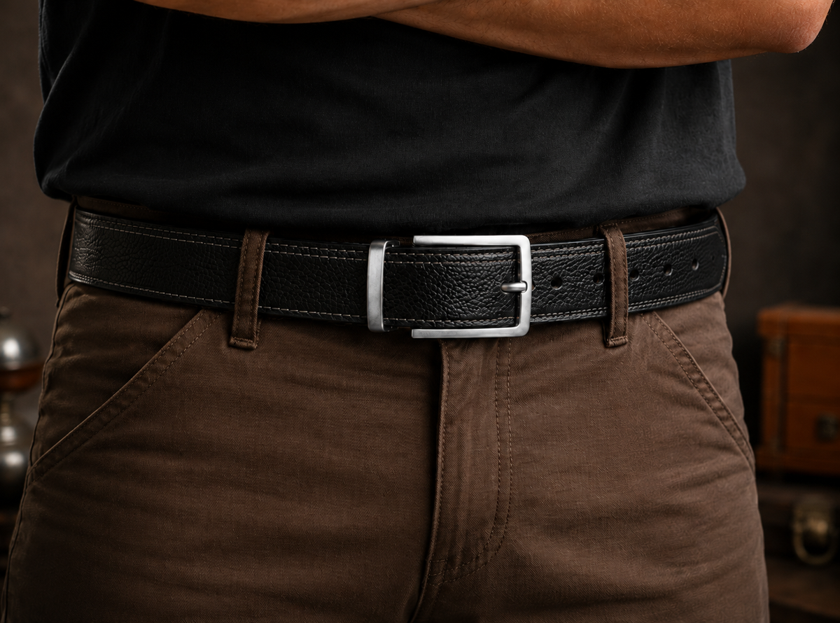 Men’s Reversible Full-Grain Leather Belt