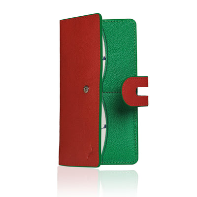 Handmade Leather Long Wallet for Women – RFID Protected Travel Wallet