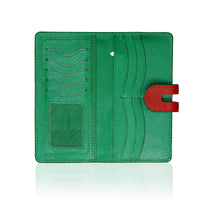 Handmade Leather Long Wallet for Women – RFID Protected Travel Wallet