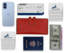 Handmade Leather Long Wallet for Women – RFID Protected Travel Wallet