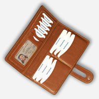 Long Leather Travel Wallet