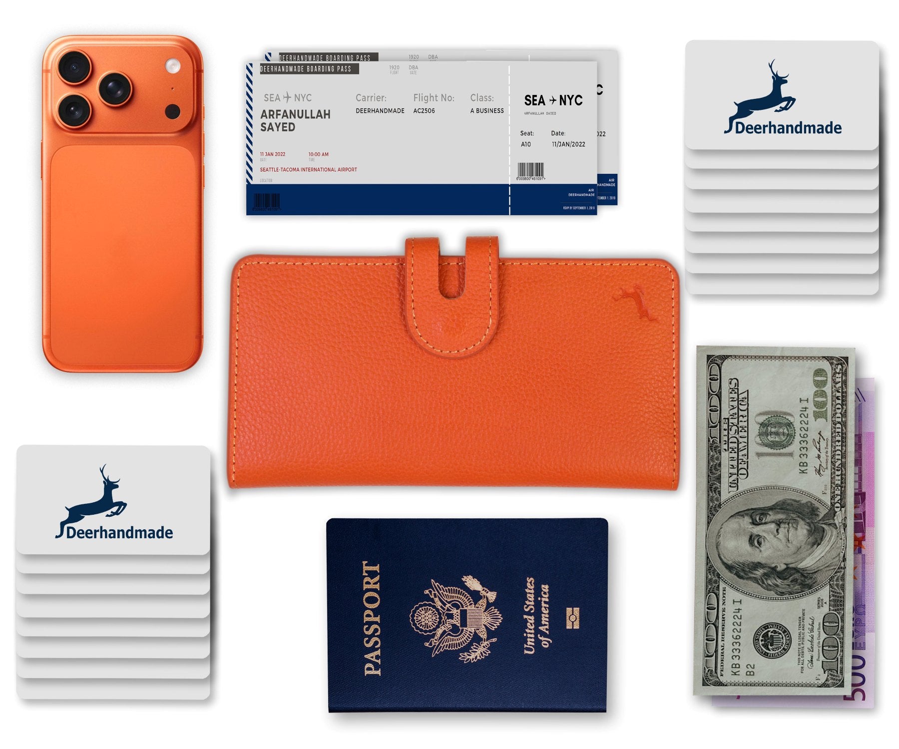 Leather Travel Wallet