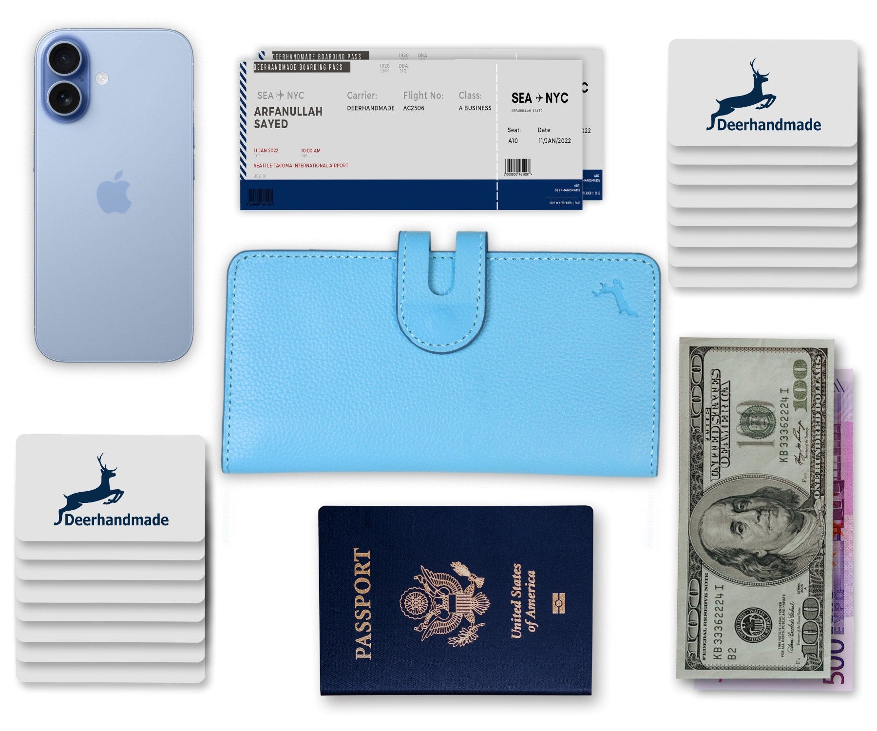Leather Travel Wallet