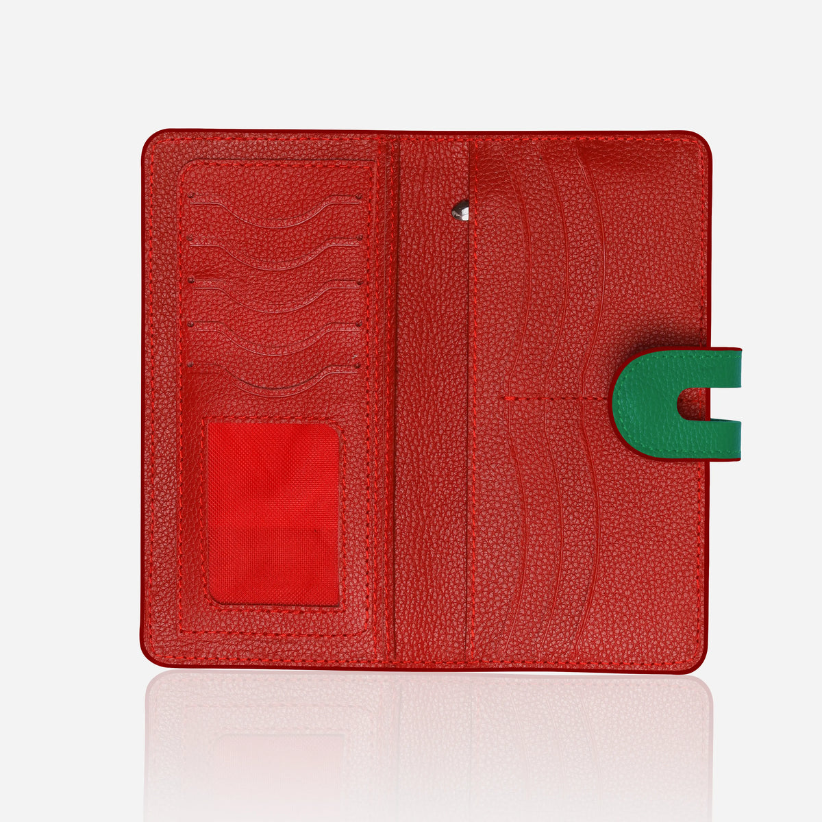 Handmade Leather Long Wallet for Women – RFID Protected Travel Wallet