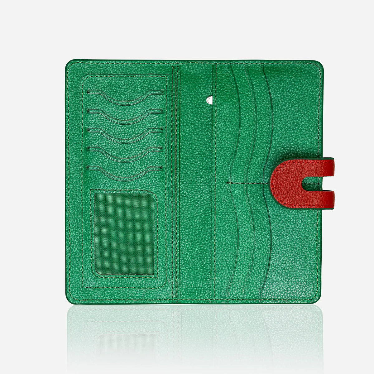 Handmade Leather Long Wallet for Women – RFID Protected Travel Wallet